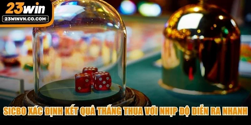 Sicbo xác định kết quả thắng thua với nhịp độ diễn ra nhanh và đầy kịch tính